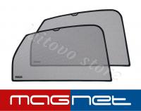 BMW X3 (2003-2010) комплект бескрепёжныx защитных экранов Chiko magnet, задние боковые (Стандарт)