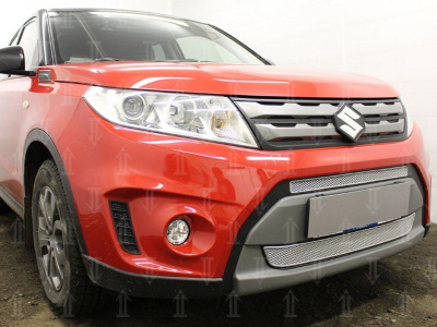 Suzuki Vitara (15–) Защита радиатора Premium, хром (2 части)