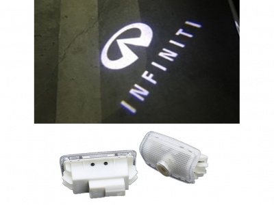 Подсветка дверей, со светящимися логотипом Infiniti, комплект 2 шт.