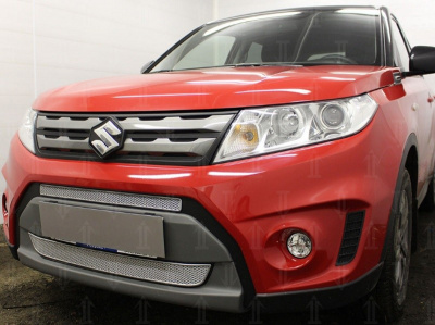 Suzuki Vitara (15–) Защита радиатора Premium, хром (2 части)