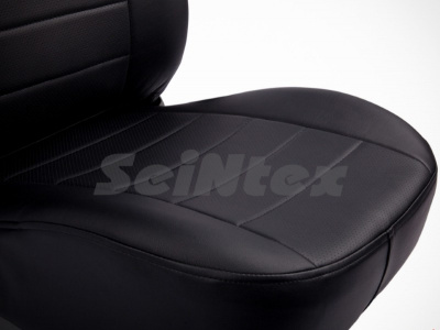 Subaru Forester (13–/16–) Чехлы на сиденья (экокожа), цвет - чёрный